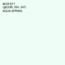 #EEFEF7 - Aqua Spring Color Image